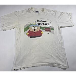 Vintage South Park Cartman Beefcake White Shirt Royal Avalon Rare